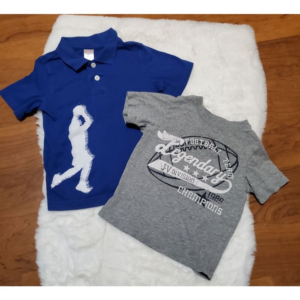 GUC 3T Boy Short Sleeve Shirt Tshirt Polo Sports Basketball Football Gymboree